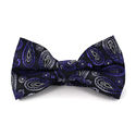 Papillon Paisley Nero e Viola