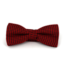 Papillon Pied de Poule Rosso e Nero