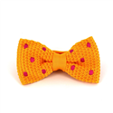 Papillon a pois gialli su sfondo magenta
