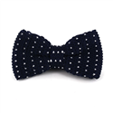 Papillon a pois blu con punti bianchi