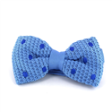Papillon a pois celeste con pois blu
