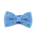 Papillon a pois celesti con pois verdi