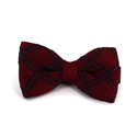 Papillon a pois bordeaux