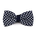 Papillon a pois gigli blu e bianchi