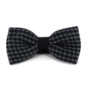 Papillon a pois gigli nero e grigio