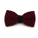Papillon a pois giglio nero e rosso