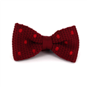 Papillon a pois granata con pois rossi