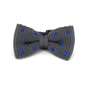 Papillon a pois grigi con pois blu