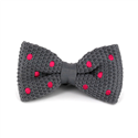 Papillon a pois grigi punti magenta