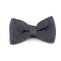 Papillon a pois grigi con pois viola
