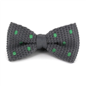 Papillon a pois grigi con pois verdi