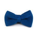 Papillon in tessuto liscio blu cobalto