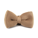 Papillon a Punto Liscio Beige