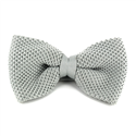 Papillon a pois liscio grigio chiaro