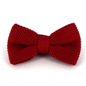 Papillon Punto Liscio Rosso Carminio