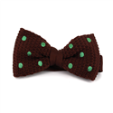 Papillon a pois marrone con pois verdi