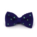 Papillon a pois viola con pois verdi