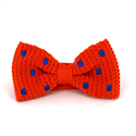 Papillon a pois arancioni con pois blu