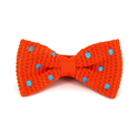 Papillon a pois arancione con puntini celesti