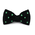 Papillon a pois nero con pois verdi