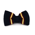 Papillon a righe a pois blu scuro