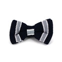 Papillon a righe a pois blu scuro
