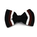 Papillon a righe a pois blu scuro