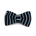 Papillon a righe sottili blu