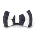 Papillon a righe grigie e bianche