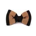 Papillon a righe a pois marrone scuro e chiaro
