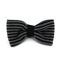 Papillon a righe nero e grigio