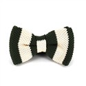 Papillon a righe a pois verde e beige