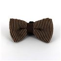Papillon a pois a righe marrone e beige
