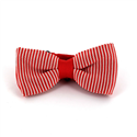 Papillon a pois righe rosso e bianco