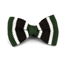 Papillon a pois verde a righe marroni