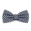 Papillon a Righe Luminoso Blu e Grigio