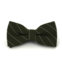 Papillon Verde Oliva a Righe Bianche