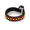 Bracciale in pelle con bandiera spagnola