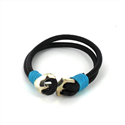 Bracciale in pelle con ancora