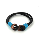 Bracciale in pelle con ancora