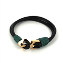 Bracciale in pelle con ancora