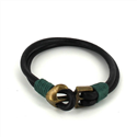 Bracciale in pelle con ancora