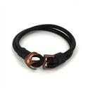 Bracciale in pelle con ancora