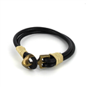 Bracciale in pelle con ancora