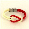 Bracciale Nodo Bianco e Rosso