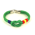 Bracciale Nodo Verde con Bandiera Spagnola
